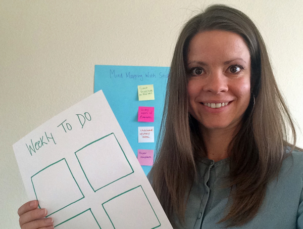 mindmapping with sticky notes