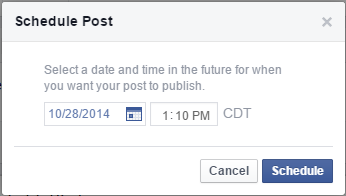 facebook post scheduler